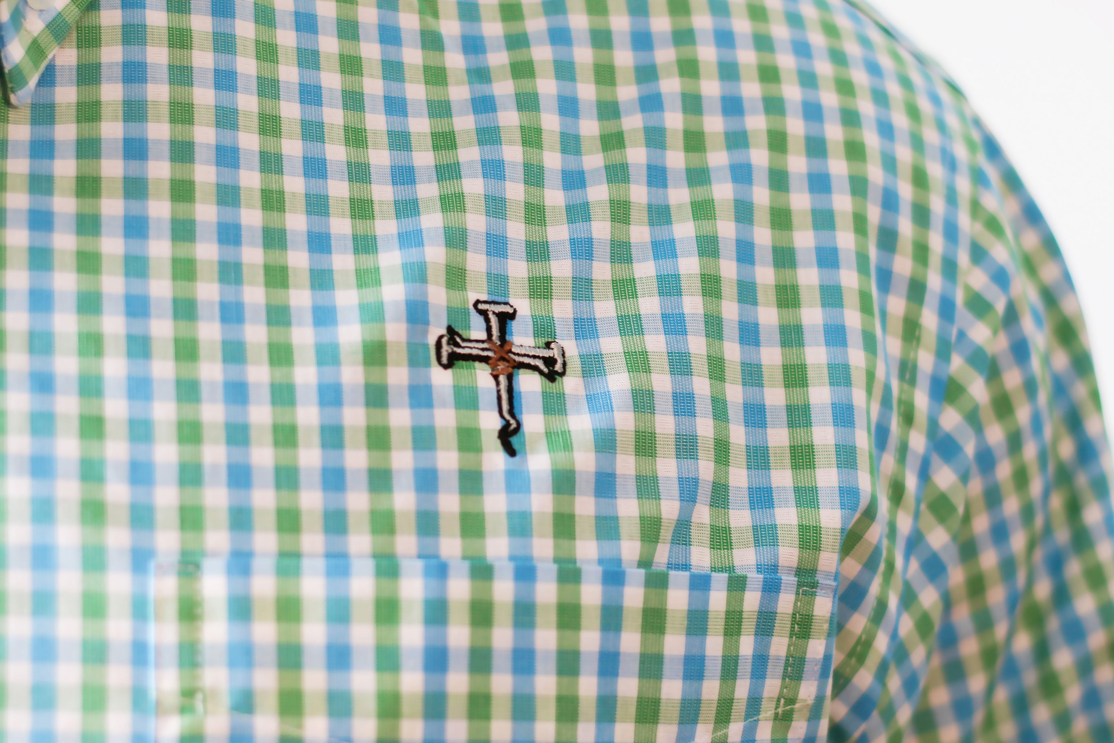 Men's Long Sleeve Button Up - Gingham