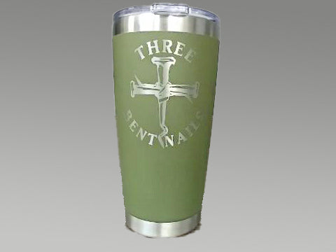 3 Bent Nails 20 oz. Tumbler